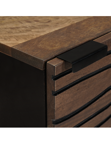 Credenza Marrone 40 x 33 x 110 cm legno massello di mango