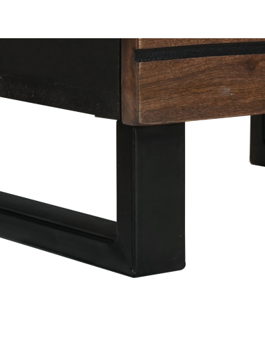 Credenza Marrone 40 x 33 x 110 cm legno massello di mango