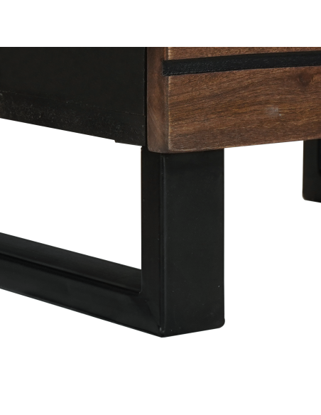 Highboard in Legno di Noce Marrone 40 x 33.5 x 110 cm