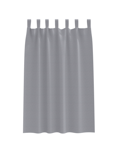 Tende Blackout con Anelli 2 pcs Grigio chiaro 175 x 140 cm