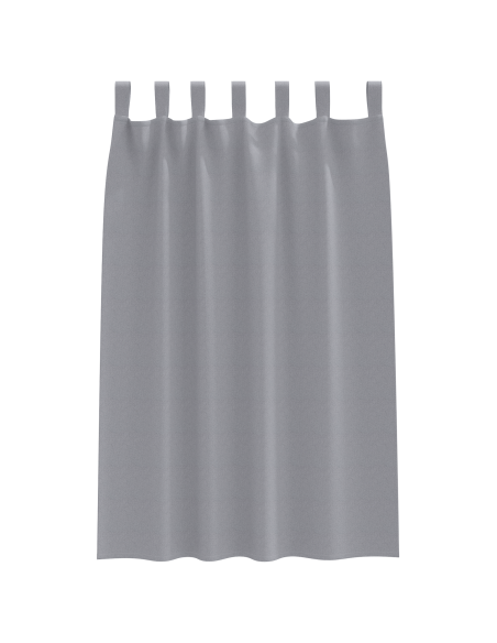 Tende oscuranti 2 pcs Grigio chiaro 175 x 140 cm Poliestere