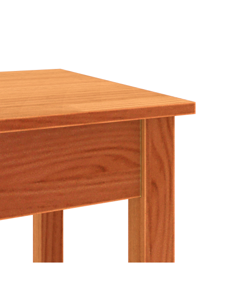 Tavolo consolle con lo scaffale con archiviazione Cera marrone 110 x 40 x 75 cm