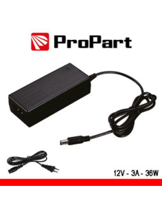 PROPART ALIMENTATORE SWITCHING TENSIONE COSTANTE 12VDC 3A (36W)