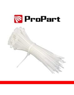 PROPART FASCETTE ELETTRICISTA NYLON 4,8X200MM BIANCO 100PZ