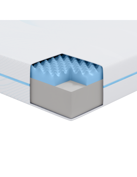 Materasso Bianco 120 x 200 cm Tessuto Jacquard
