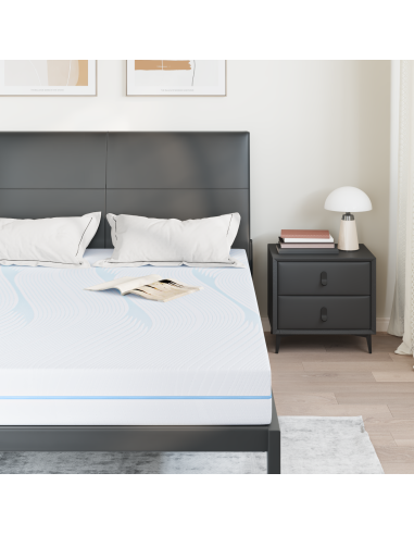 Materasso Bianco 140 x 200 cm Tessuto Jacquard