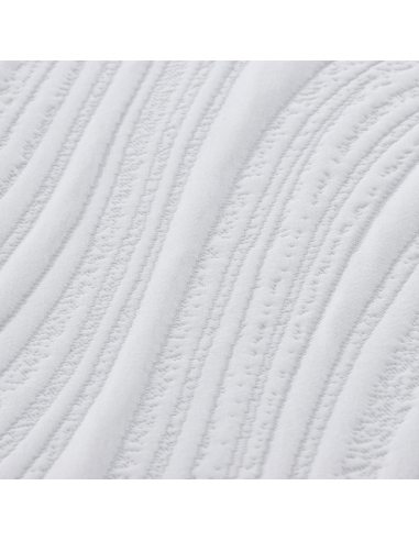 Materasso Bianco e Grigio 80 x 200 cm Tessuto Jacquard