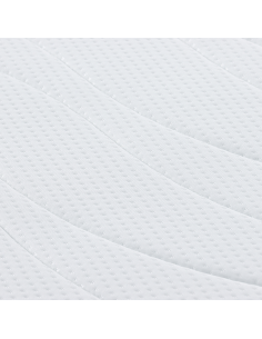 Materasso Bianco 70 x 200 cm Tessuto Jacquard 2