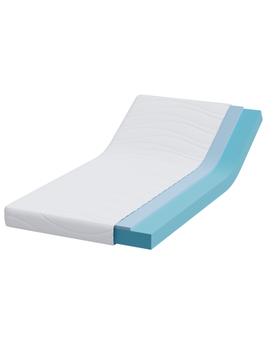 Materasso Bianco 90 x 190 cm Tessuto Jacquard