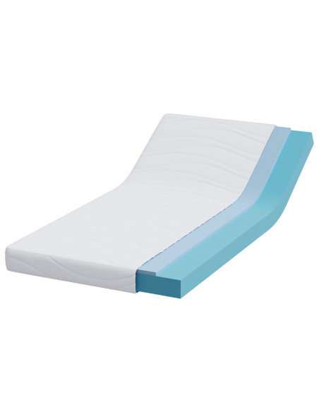 Materasso Bianco 100 x 200 cm Tessuto Jacquard