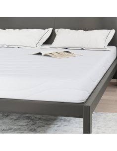 Materasso Bianco 140 x 190 cm Tessuto Jacquard 2