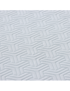 Materasso Bianco e Grigio 90 x 200 cm Tessuto Jacquard 2