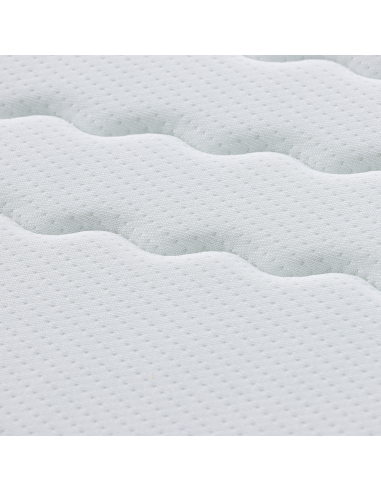 Materasso Bianco e Grigio 80 x 200 cm Molla Bonell