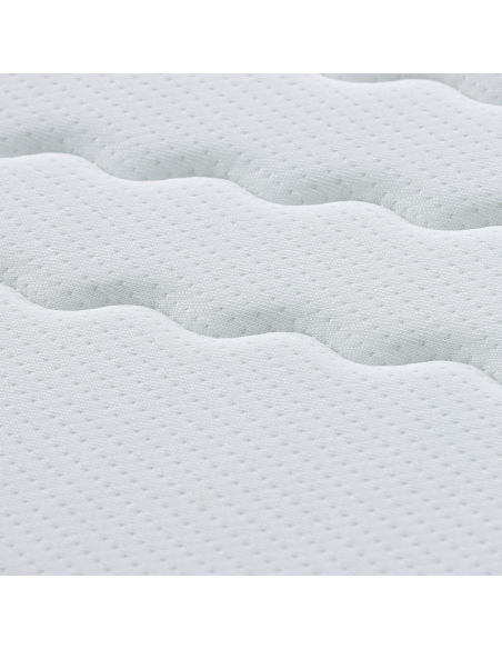 Materasso Bianco e Grigio 90 x 200 cm Molla Bonell