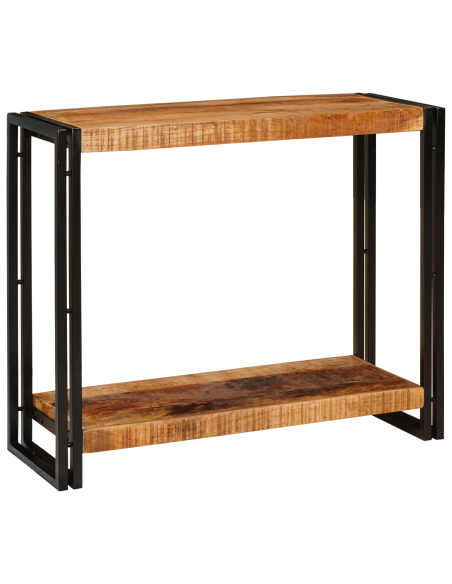 Tavolo consolle 90 x 33 x 75 cm Legno massello di mango ruvido