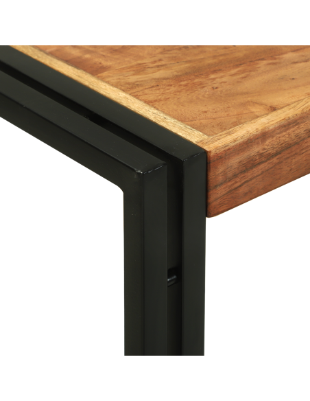 Tavolo consolle 120 x 33 x 75 cm legno massello di acacia