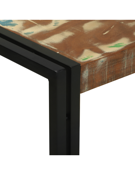 Tavolo consolle 120 x 33 x 75 cm legno massello di riciclo