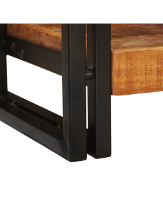 Tavolo consolle Marrone 90 x 33 x 75 cm Legno di mango massello 2