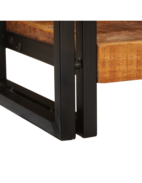 Tavolo consolle 90 x 33 x 75 cm Legno massello di mango ruvido