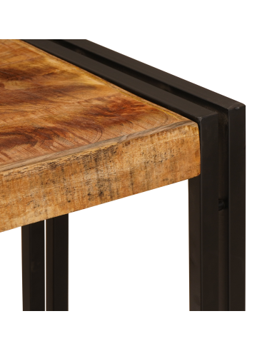 Tavolo consolle Marrone 90 x 33 x 75 cm Legno di mango massello