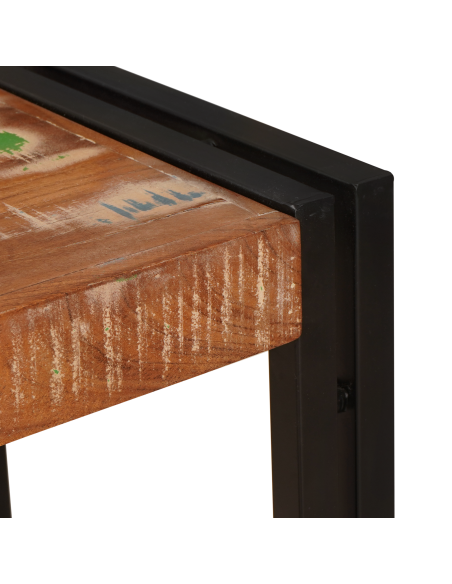 Tavolo consolle 90 x 33 x 75 cm legno massello di riciclo