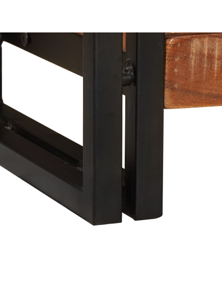 Tavolo consolle 90 x 33 x 75 cm legno massello di riciclo