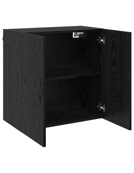 Mobiletto a muro Rovere Nero 60 x 31 x 60 cm Legno multistrato