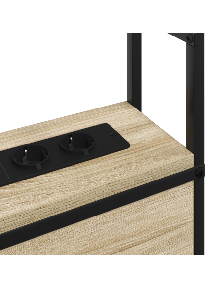 Testata contenitore rovere sonoma 180 cm Legno multistrato