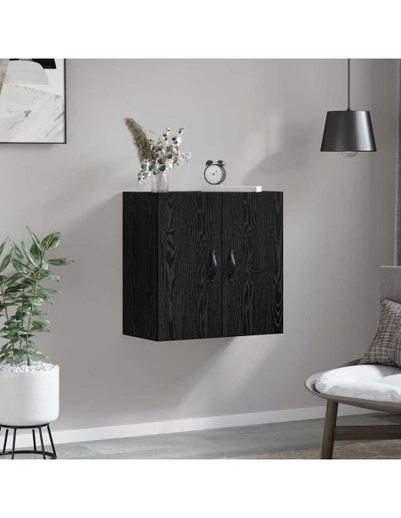 Mobiletto a muro Rovere Nero 60 x 31 x 60 cm Legno multistrato