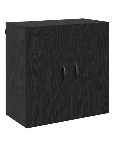 Mobiletto a muro Rovere Nero 60 x 31 x 60 cm Legno multistrato