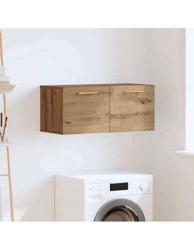 Armadietto a muro rovere artigianale 80 x 36.5 x 35 cm
