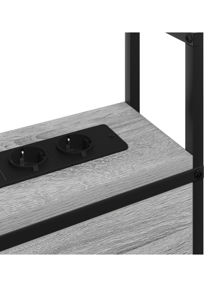 Testata contenitore Grigio sonoma 180 cm Legno multistrato