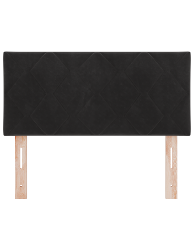 Testiera LED Nero 100 cm Pelle Sintetica