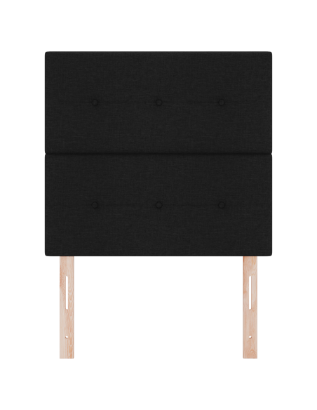 Testiera LED con luci a strisce a LED con testiera Nero 100 cm Tessuto
