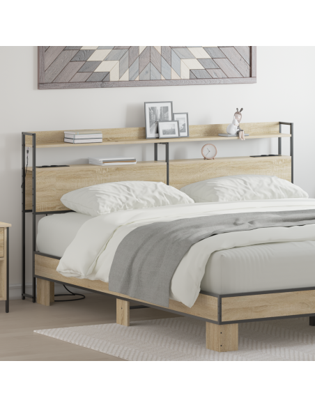 Testata contenitore rovere sonoma 200 cm Legno multistrato