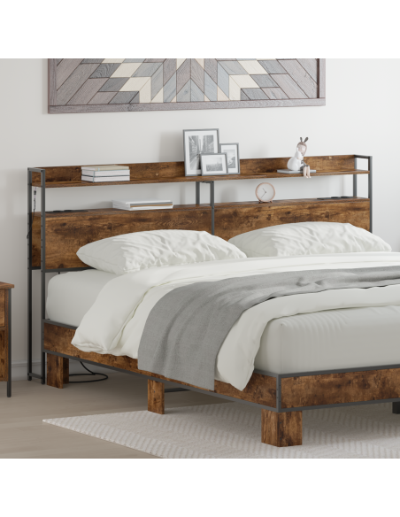 Testata contenitore Rovere fumo 200 cm Legno multistrato
