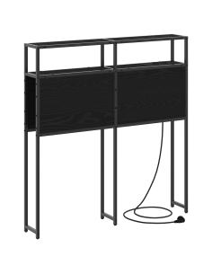 Testata contenitore Rovere nero 80 cm Legno multistrato