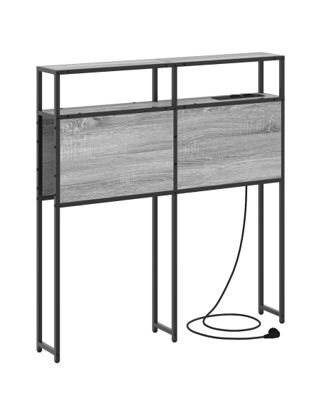 Testata contenitore Grigio sonoma 80 cm Legno multistrato