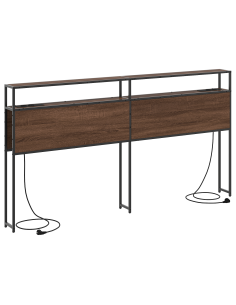 Testata contenitore Rovere marrone 200 cm Legno multistrato