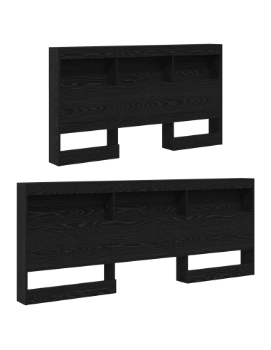 Testata contenitore Rovere Nero 135 cm Legno multistrato