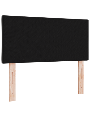 Testiera LED Nero 100 cm Pelle Sintetica