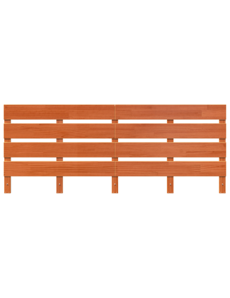 Testiera Cera marrone 200.5 x 3 x 80 cm Legno di pino massello