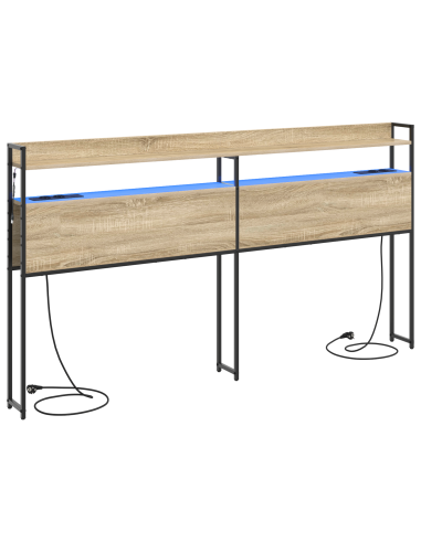 Testata contenitore rovere sonoma 200 cm Legno multistrato