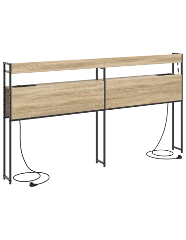 Testata contenitore rovere sonoma 200 cm Legno multistrato