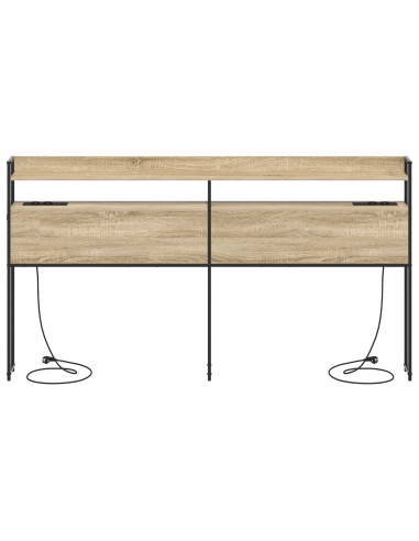 Testata contenitore rovere sonoma 200 cm Legno multistrato