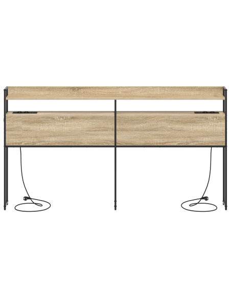 Testata contenitore rovere sonoma 200 cm Legno multistrato