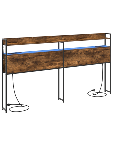 Testata contenitore Rovere fumo 200 cm Legno multistrato