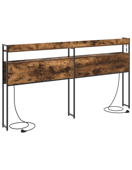 Testata contenitore Rovere fumo 200 cm Legno multistrato