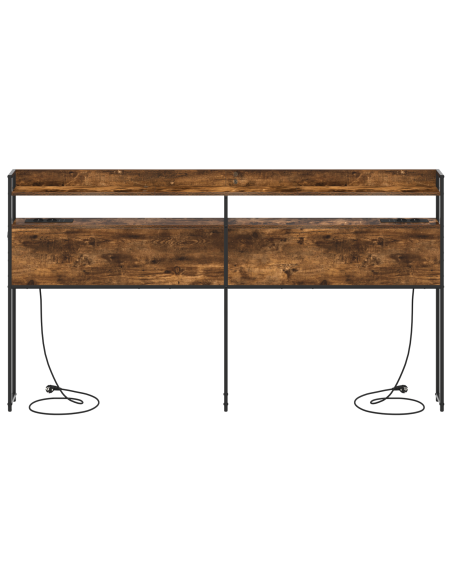 Testata contenitore Rovere fumo 200 cm Legno multistrato