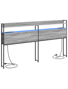 Testata contenitore Grigio sonoma 200 cm Legno multistrato 2